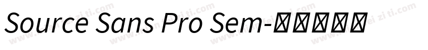 Source Sans Pro Sem字体转换